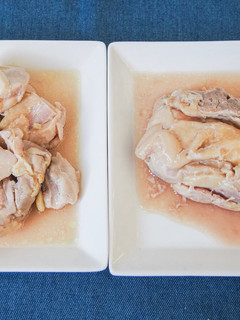 鶏もも カットタイミング比較実験(後塩)-レシピのメイン写真