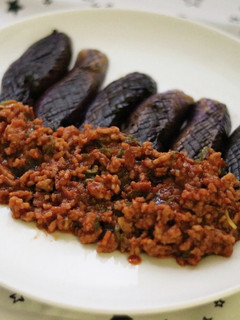 くせになる♪秋茄子のピリ辛肉味噌がけ-レシピのメイン写真