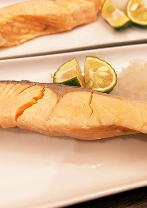 ゆで塩鮭レモンおろし添え『何食べ』142-レシピのメイン写真