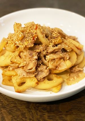 豚肉とれんこんのきんぴら『何食べ』142-レシピのメイン写真