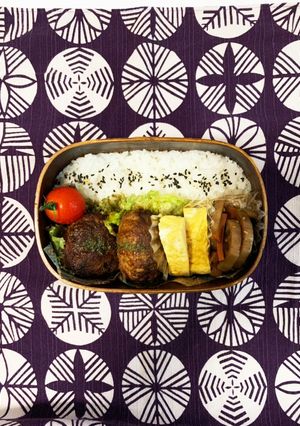 煮込みハンバーグ弁当高校生男子弁当-レシピのメイン写真