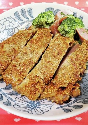 香ばしい♪ごまたっぷり＊鶏肉のごま焼き-レシピのメイン写真