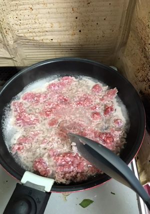 ひき肉の脂身の落とし方-レシピのメイン写真