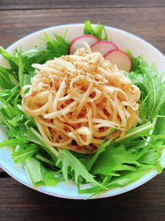 辛味大根と水菜の和風サラダ-レシピのメイン写真