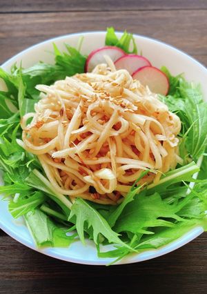 辛味大根と水菜の和風サラダ-レシピのメイン写真