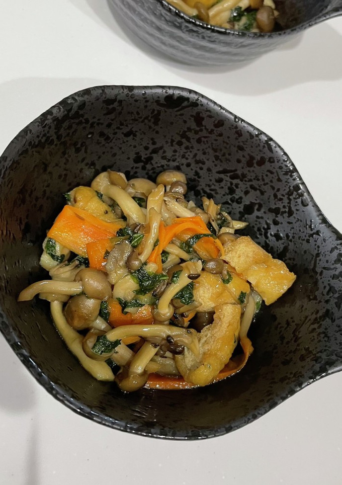 しめじと油揚げのさっと炒め煮-レシピのメイン写真
