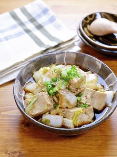さっぱりおいしい☆豆腐と白菜のポン酢煮-レシピのメイン写真