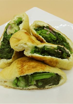 ほうれん草とベーコンの巾着【JA福岡市】-レシピのメイン写真