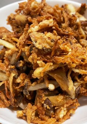 揚げ焼き簡単！きのこのカリカリ唐揚げ♪-レシピのメイン写真