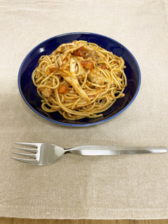 さば缶とトマトのパスタ-レシピのメイン写真