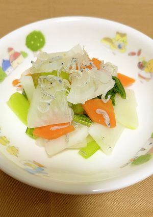 保育園給食★かぶとじゃこのサラダ-レシピのメイン写真