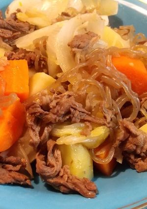 ダシ不要、野菜多めのヘルシー肉じゃが-レシピのメイン写真