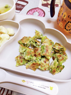 離乳食後期☆キャベツと豚肉のお好み焼き-レシピのメイン写真