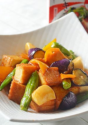 こんがりスパイシー絹揚げと野菜のソテー-レシピのメイン写真