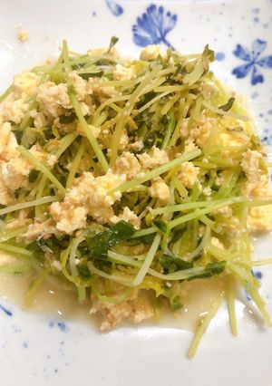 豆苗のゴマ酢あえ-レシピのメイン写真