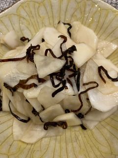 超簡単!美味しい副菜。かぶの塩昆布和え-レシピのメイン写真