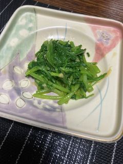 簡単もう一品!春菊辛子和え-レシピのメイン写真