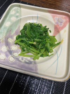 簡単もう一品!春菊辛子和え-レシピのメイン写真