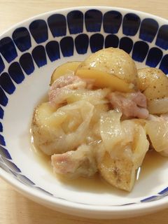 新じゃがで!鶏とじゃがいも甘辛バター-レシピのメイン写真