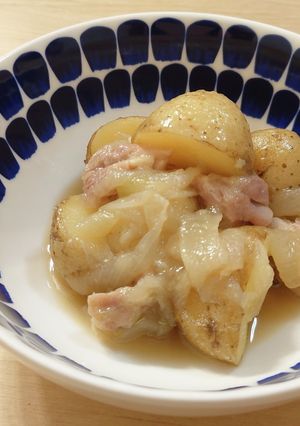 新じゃがで！鶏とじゃがいも甘辛バター-レシピのメイン写真