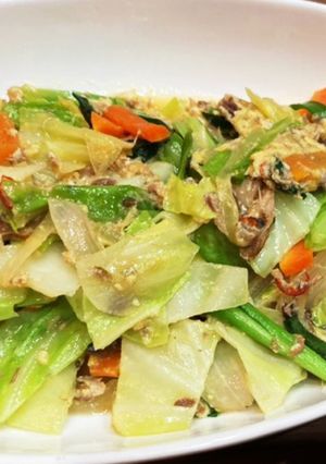 鯖缶チャンプルー(野菜卵炒め)-レシピのメイン写真