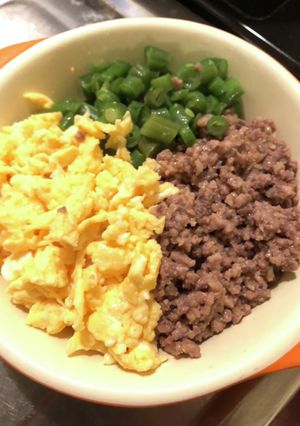 3色そぼろ丼-レシピのメイン写真