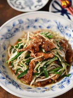 豚バラもやしとにらの中華風炒め-レシピのメイン写真