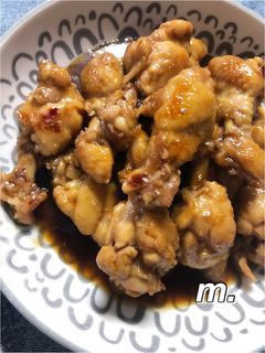 簡単!プルコギのタレで手羽元の甘辛煮!-レシピのメイン写真