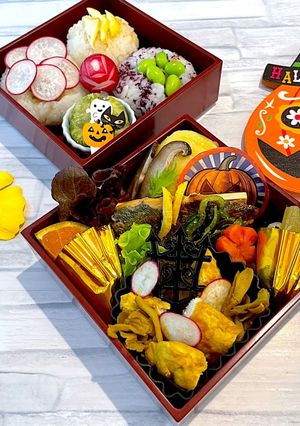 神無月27お重 ハロウィン弁当-レシピのメイン写真