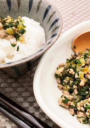 大根葉が手に入ったら♡大根葉と豚そぼろ-レシピのメイン写真