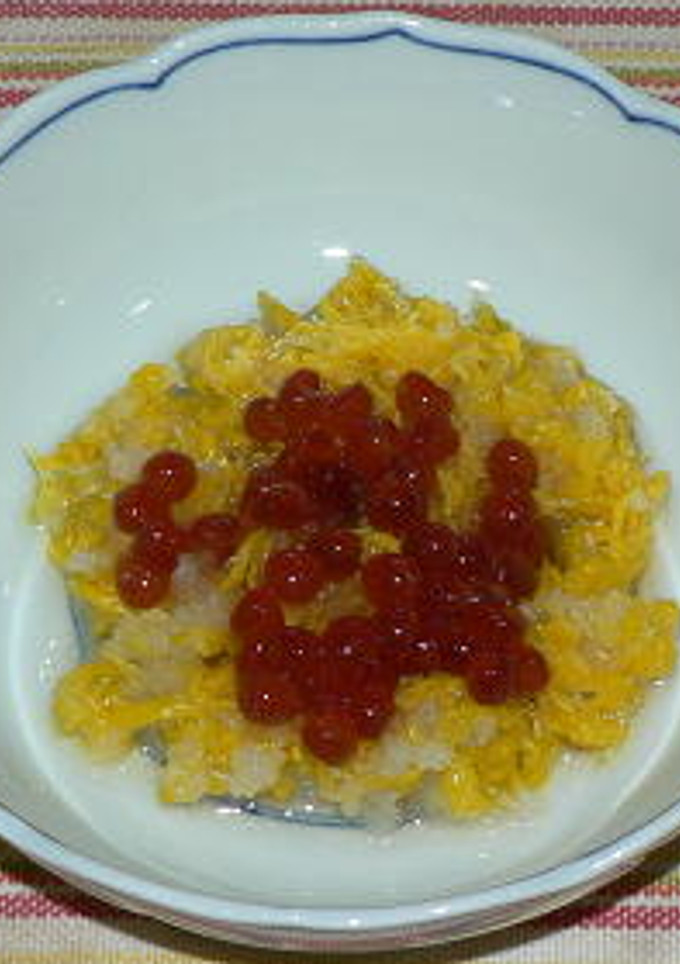 食用菊とイクラの甘酢おろし和え-レシピのメイン写真