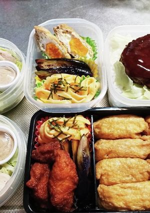 高校生息子＆旦那弁当（10/28）-レシピのメイン写真