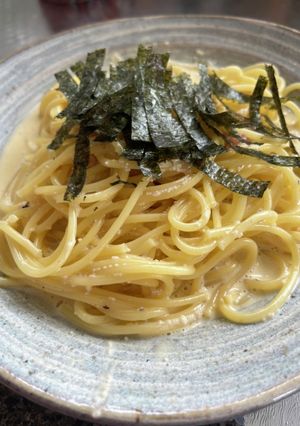 妊婦子供もOK！簡単明太子クリームパスタ-レシピのメイン写真
