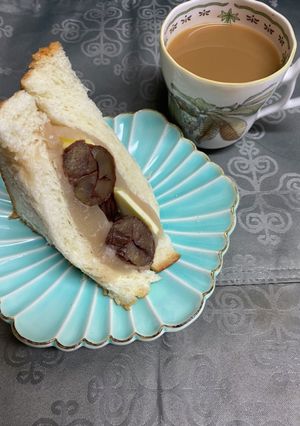渋皮煮の餡バターサンド♪-レシピのメイン写真