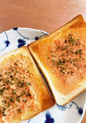 たらこトースト-レシピのメイン写真