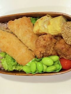 秋鮭フライ弁当-レシピのメイン写真