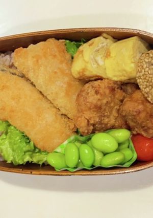 秋鮭フライ弁当-レシピのメイン写真