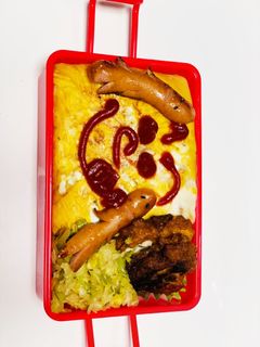 ☆簡単!レンジでオムライス弁当☆-レシピのメイン写真