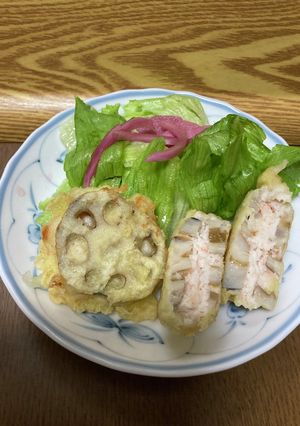 れんこんのはさみ揚げ-レシピのメイン写真