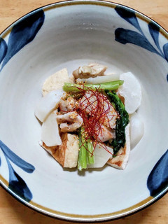 カブと鶏のもも・むね肉と油揚げの塩煮-レシピのメイン写真
