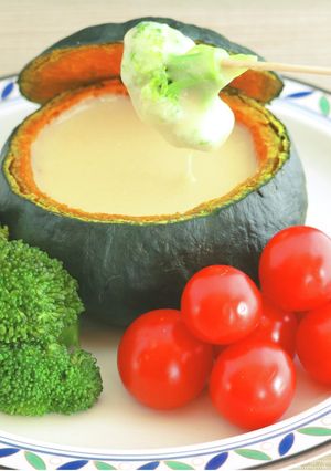 かぼちゃポットのビヨンドとうふフォンデュ-レシピのメイン写真