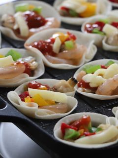 たこ焼き器 de お花ピザ-レシピのメイン写真
