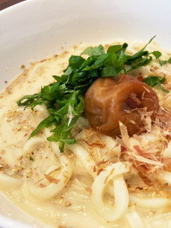 簡単!絶品☆豆乳梅しそうどん-レシピのメイン写真