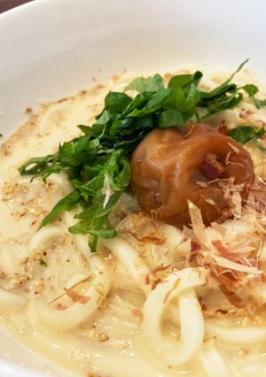 簡単!絶品☆豆乳梅しそうどん-レシピのメイン写真