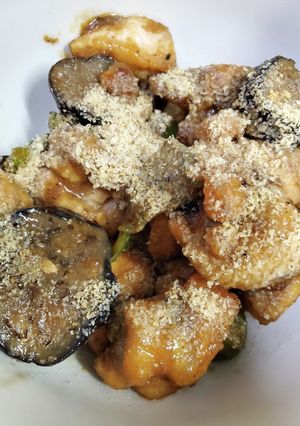 鶏肉となすとピーマンのみそいため-レシピのメイン写真
