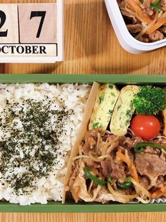 豚コマもやし炒め弁当 21/10.27-レシピのメイン写真