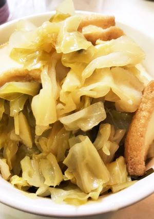 お酢を入れて、キャベツのさっぱり煮-レシピのメイン写真