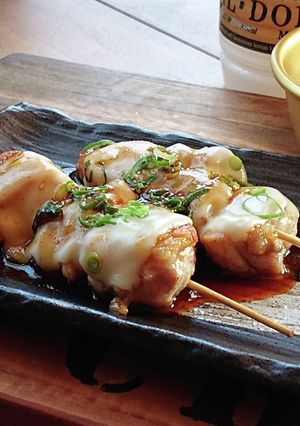 悪魔のおつまみ★韓国風焼き鳥チーズ乗せ-レシピのメイン写真