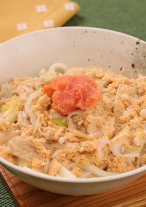 白ネギと明太子の卵とじあんかけうどん-レシピのメイン写真
