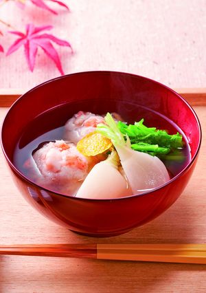 かぶと蓮根まんじゅうのおすまし♪-レシピのメイン写真